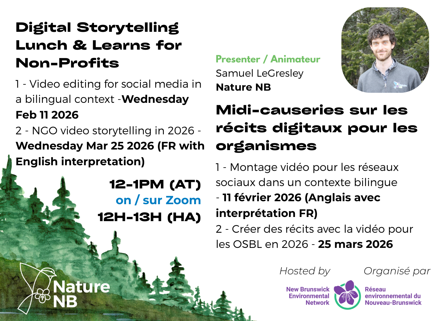 Digital Storytelling Lunch and Learns for Non-profits: Video Editing for Social Media in a Bilingual Context